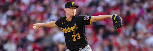 Mitch Keller, Pittsburgh Pirates right-handed starting pitcher, on the mound
