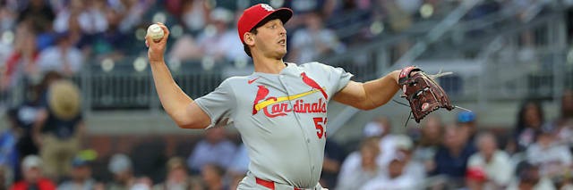 Andre Pallante, St. Louis Cardinals right-handed starting pitcher, on the mound