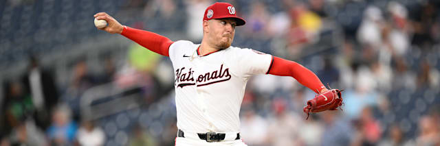 Cade Cavalli, Washington Nationals right-handed starting pitcher, on the mound