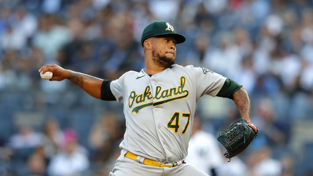 New York Yankees - The New York Yankees today announced that they have  acquired RHP Frankie Montas and RHP Lou Trivino from the Oakland Athletics  in exchange for LHP JP Sears, INF