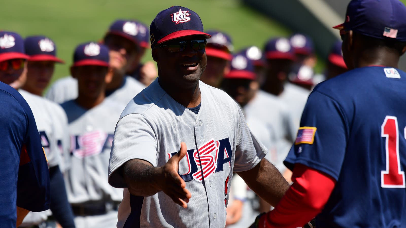 April 09, 2022: The Atlanta Braves logo outlined in gold on the jersey in  dedication to the 2021 World Series Championship during a MLB game against  the Cincinnati Reds at Truist Park