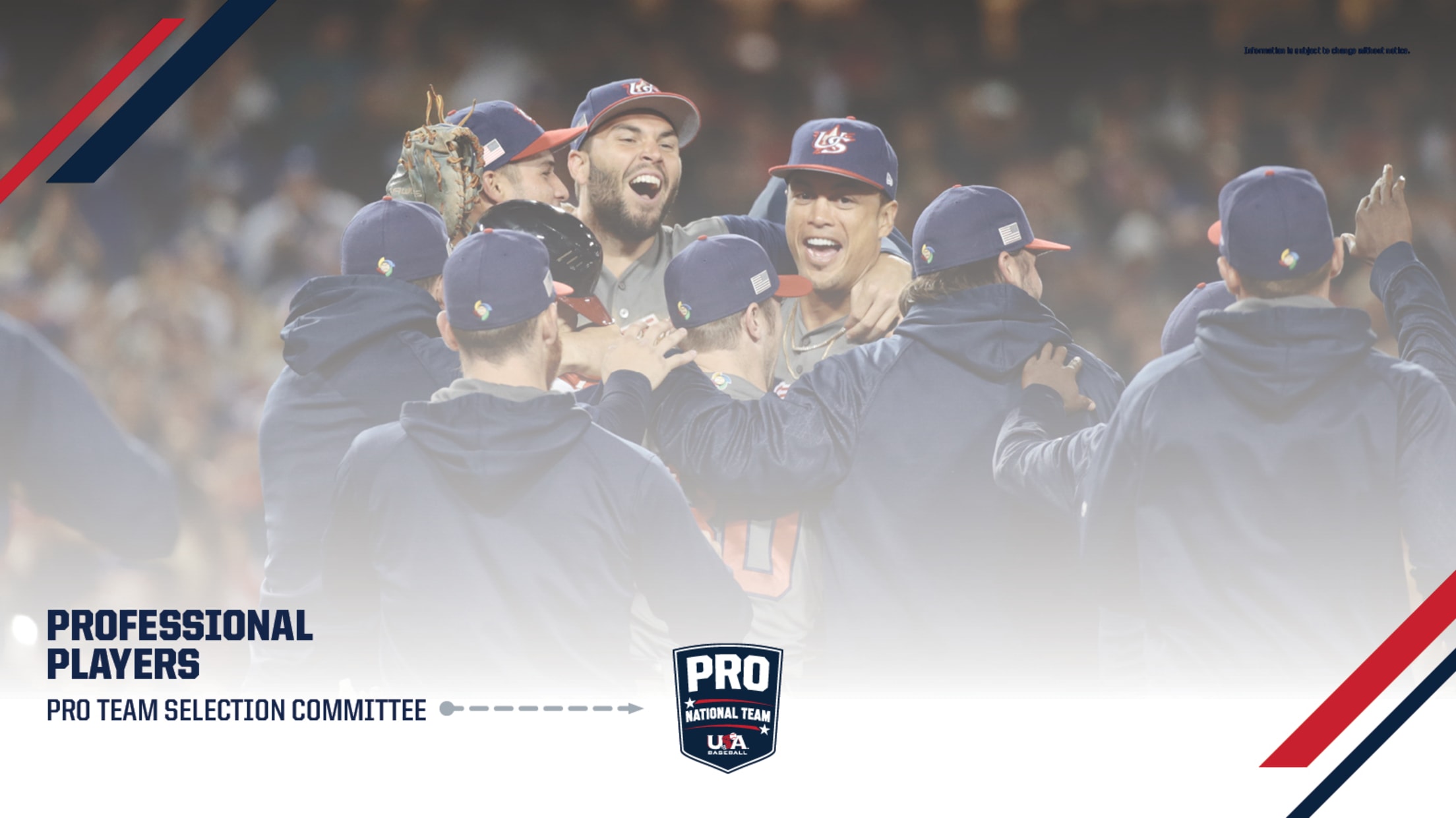 Professional Team Identification Events USA Baseball