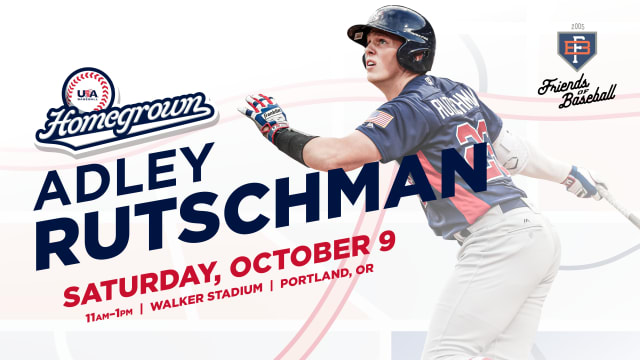 Adley Rutschman, USA Baseball to Host Homegrown Clinic in Portland