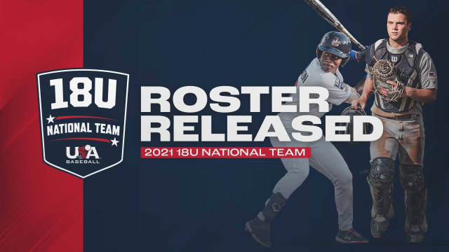21 18u National Team Roster Revealed Usa Baseball