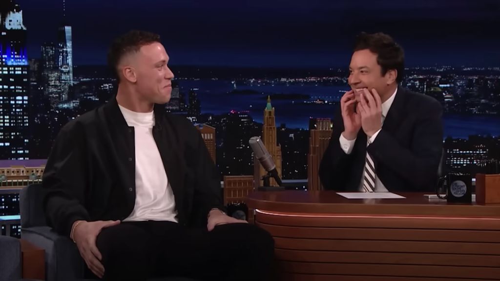 Aaron Judge discusses free agency on Tonight Show