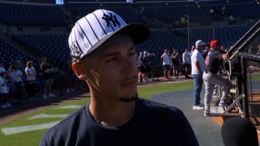 Andrew Velazquez talks returning to pinstripes and improving his power