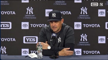 Aaron Boone talks about the Yanks' big first inning