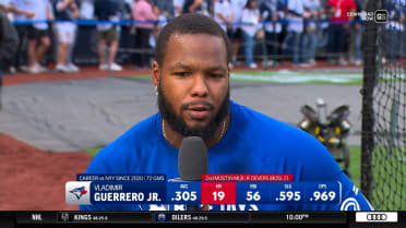 Vladimir Guerrero Jr. talks about playing at Yankee Stadium