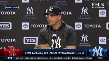 Aaron Boone talks Red Sox series, injury updates
