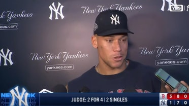 Aaron Judge shares his thoughts following Game 1 loss to Boston