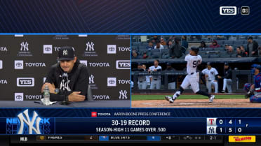 Aaron Boone talks about the Yankees' success following sweep