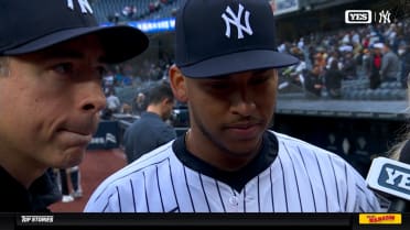 Jorbit Vivas describes hitting his first Major League home run