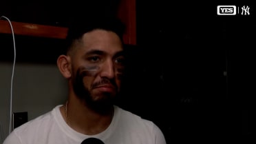 José Caballero speaks following the Yankees' win