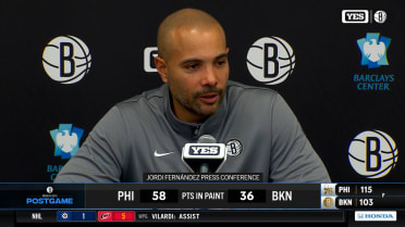 Jordi Fernàndez discusses Nets' loss to Sixers