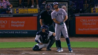 Giancarlo Stanton hammers a pinch-hit home run
