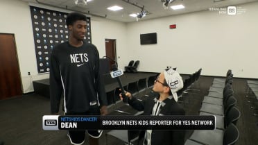 Nets' kid reporter speaks to Drake Powell on his pregame routine 