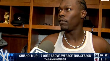 Jazz Chisholm Jr. on his defensive effort Wednesday night