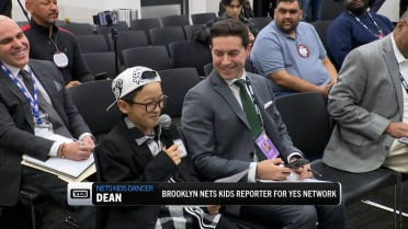 Nets' kids reporter asks Jordi Fernández questions