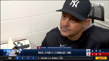 Aaron Boone speaks on Judge's historic homer in win vs. Boston