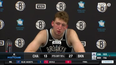 Danny Wolf discusses the Nets' win over Hornets 