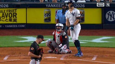 Giancarlo Stanton clobbers a two-run homer