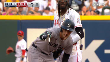 Cody Bellinger drops a double on the line 