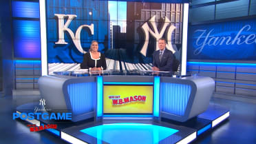 The YES crew reacts to the Yankees' sweep