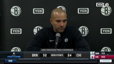 Jordi Fernández discusses the Nets' win in Chicago