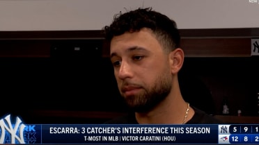 J.C. Escarra on catcher's interference calls