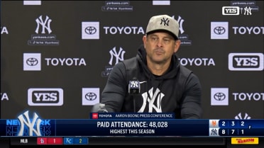 Aaron Boone discusses Yankees' win over Mets