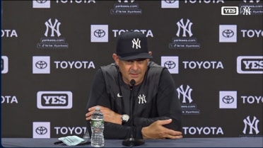 Aaron Boone discusses Yankees' power surge in win over Seattle