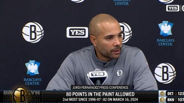 Jordi Fernández on the Nets' loss to the Pistons