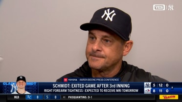 Aaron Boone on why Clarke Schmidt exited early