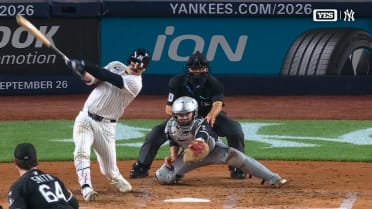 Austin Wells drills an RBI double vs. White Sox