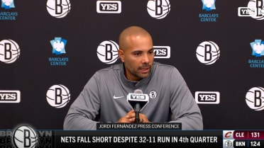 Jordi Fernández on the Nets' 131-124 loss to the Cavs