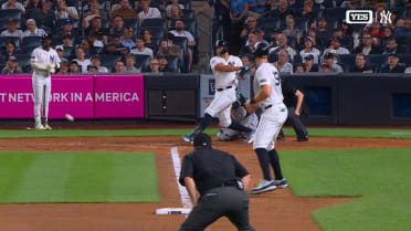 Giancarlo Stanton clears the bases with a double