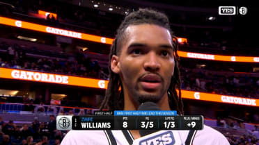 Ziaire Williams recaps Nets' first half vs. Magic