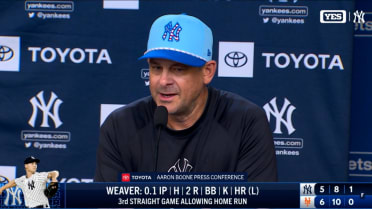 Aaron Boone on Yankees' loss in opener of Subway Series