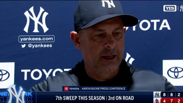 Aaron Boone on the series sweep of the Cardinals