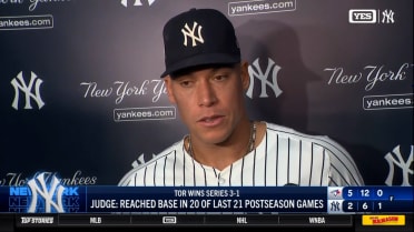 Aaron Judge talks about the Yankees' Game 4 loss