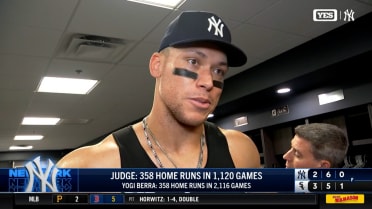 Aaron Judge on tying Yogi Berra on Yankees' HR list