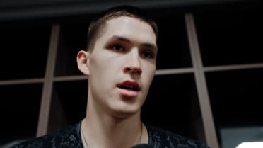 Egor Dёmin discusses his NBA debut against Charlotte