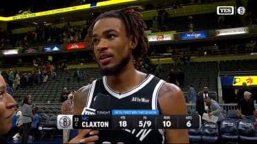 Nic Claxton on closing out the Nets' first win
