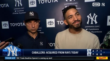 José Caballero on joining the Yankees