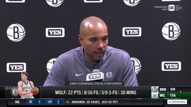 Jordi Fernández discusses Nets' loss to Bucks