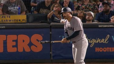 Trent Grisham knocks his second home run of the game