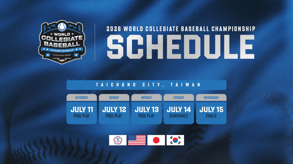 Inaugural World Collegiate Baseball Championship Set for July 11-15 in Taichung City