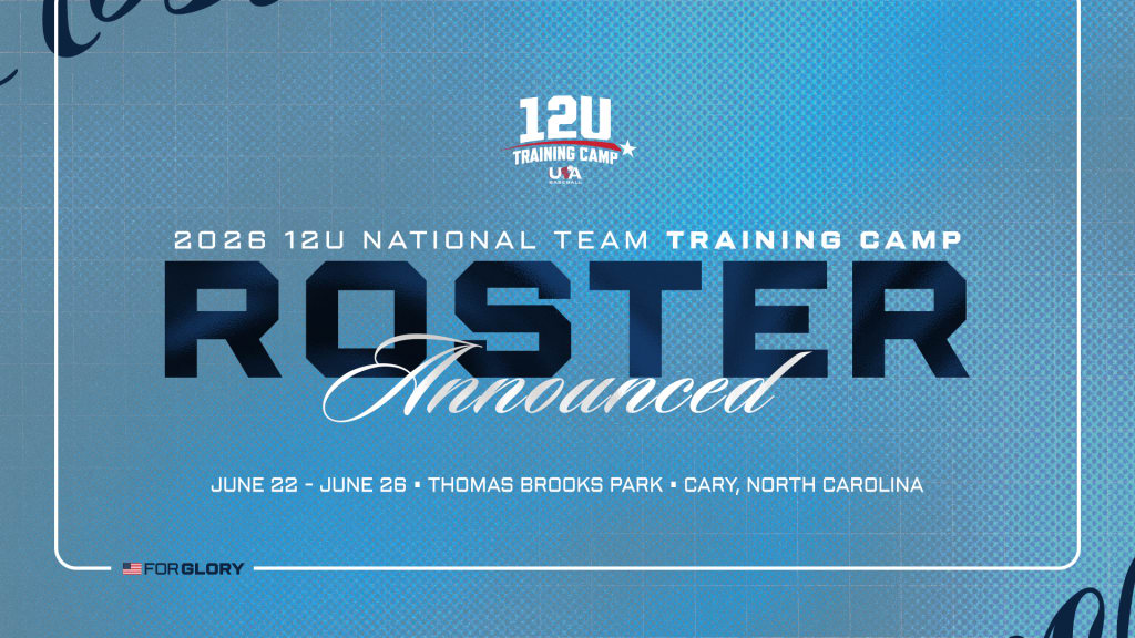 Roster Revealed for 2026 12U National Team Training Camp