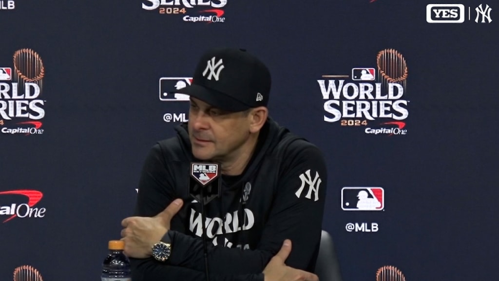 Aaron Boone expresses his emotions over the Yanks' loss in the World Series  | 10/31/2024 | YES Network Video