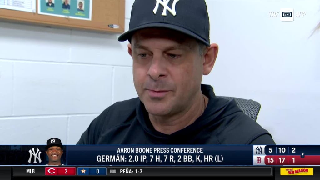 Aaron Boone explodes in press conference after Yankees loss